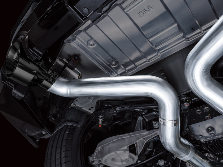 AWE 2023 Nissan Z RZ34 RWD Track Edition Catback Exhaust System w/ Diamond Black Tips - Bull Strap