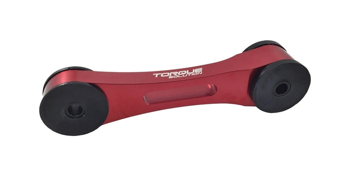 Torque Solution Billet Aluminum Pitch Stop Tranny Mount: Subaru - Red - Bull Strap