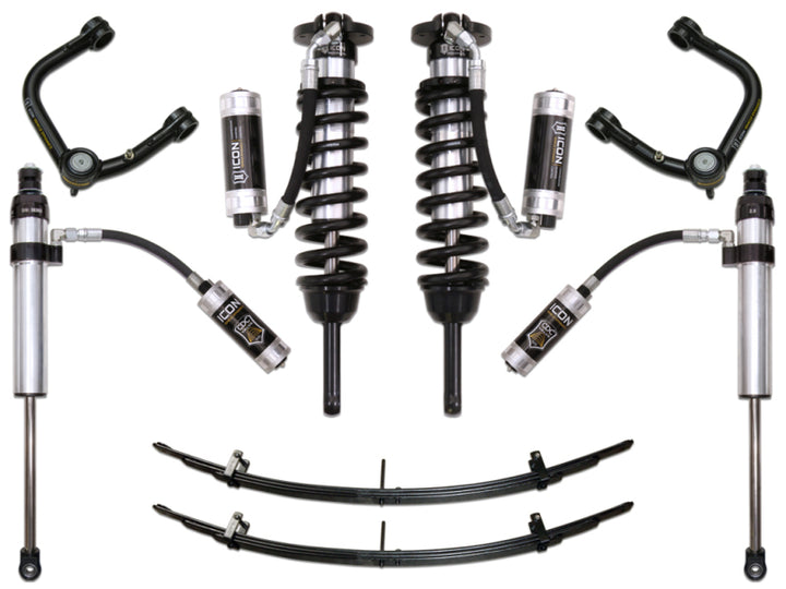 ICON 05-15 Toyota Tacoma 0-3.5in/2016+ Toyota Tacoma 0-2.75in Stg 6 Suspension System w/Tubular Uca - Bull Strap