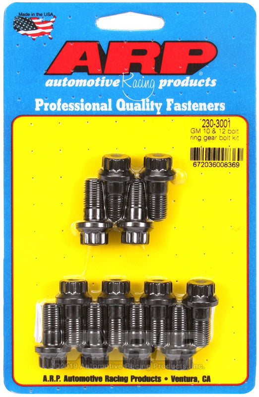 ARP GM 10 and 12 Bolt Ring Gear Bolt Kit - Bull Strap