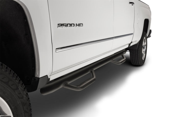 N-Fab Nerf Step 2019 Chevy/GMC 1500 Crew Cab - Cab Length - Tex. Black - 3in - Bull Strap