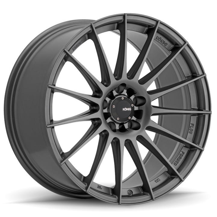 Konig Rennform 18x8 5x112 ET45 Matte Grey - Bull Strap