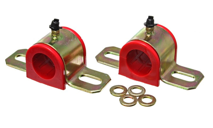 Energy Suspension All Non-Spec Vehicle Red Greaseable 1 inch Front Sway Bar Bushings - Bull Strap