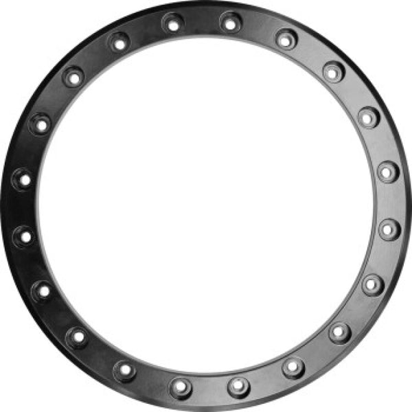 Raceline Beadlock Ring - Ryno - 15in - 20 Hole - 12mm - Black - Bull Strap