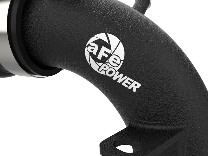aFe 21-23 Ford Bronco V6-2.7Ltt BladeRunner Alum Hot & Cold Charge Pipe Kit - Black - Bull Strap