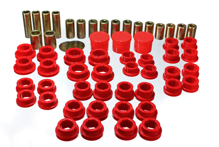 Energy Suspension 02-09 350Z / 03-07 Infiniti G35 Coupe Red Rear Control Arm Bushing Set - Bull Strap