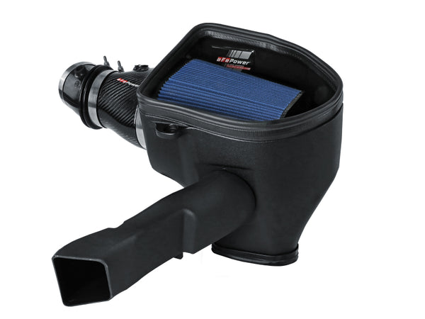 aFe Dodge Charger SRT Hellcat Redeye 21-23 V8-6.2L Track Series Stage-2 Carbon Fiber Intake Pro 5R - Bull Strap