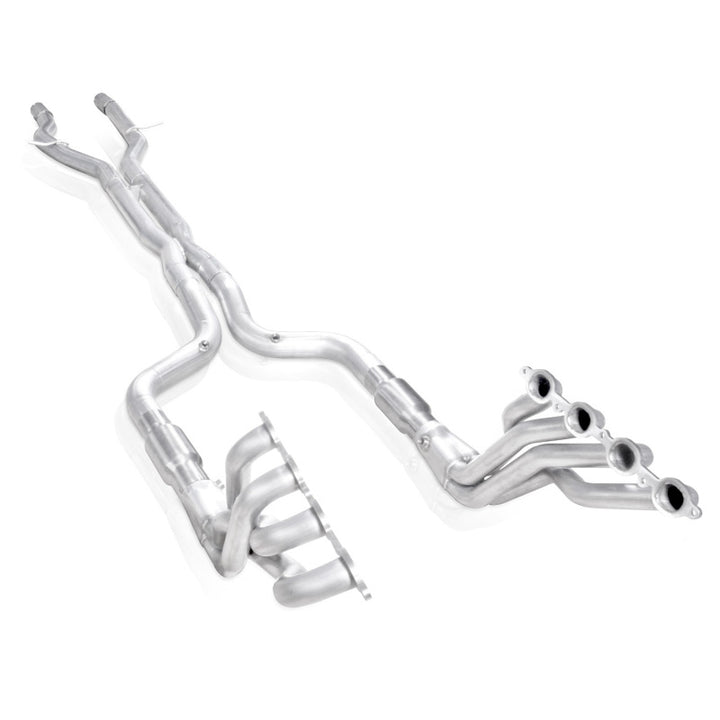 Stainless Works 2016-18 Cadillac CTS-V Sedan Headers 2in Primaries 3in Catted Leads Into X-Pipe - Bull Strap