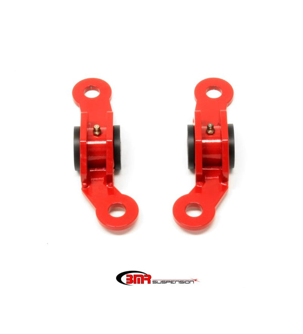 BMR 10-15 5th Gen Camaro Rear Upper Control Arm Bushing Kit (Delrin) - Red - Bull Strap