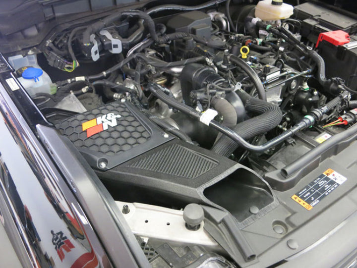 K&N 2021+ Ford Bronco VL4-2.3L F/I AirCharger Performance Intake - Bull Strap