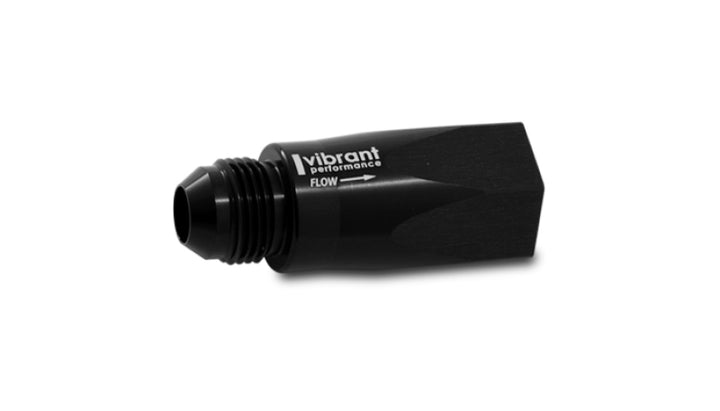 Vibrant -10AN Female to Male Inline Check Valve - Bull Strap