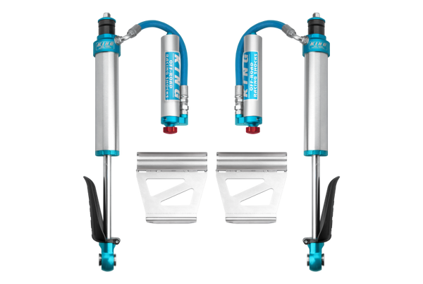 King Shocks 03-09 Lexus GX470 (Coil Spring Conv Only) Rear 2.5 Dia Remote Res Shock w/Adj (Pair) - Bull Strap