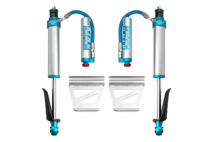 King Shocks 03-09 Lexus GX470 (Coil Spring Conv Only) Rear 2.5 Dia Remote Res Shock w/Adj (Pair) - Bull Strap