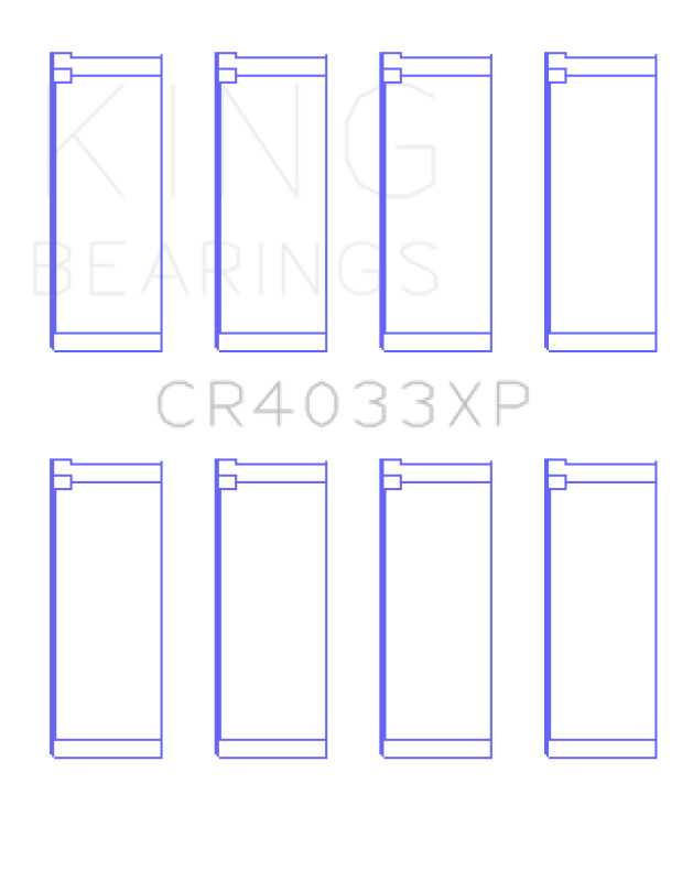 King Engine Bearings Honda F20C/F22C/97-01 H22A4 Rod Bearing Set - Size STDX - Bull Strap