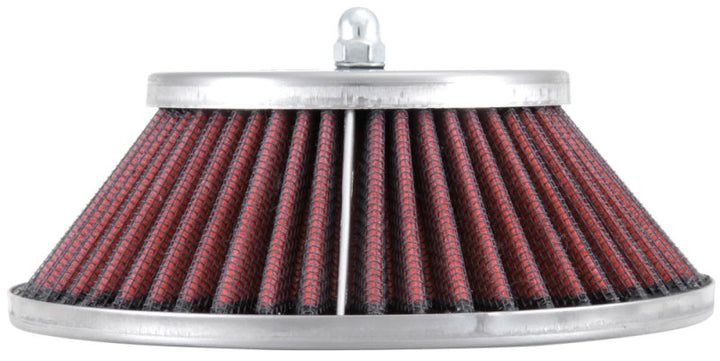 K&N Custom Racing Assembly - Round Tapered - Red 1.375in Neck Flange - 2.25in Over Height - Bull Strap