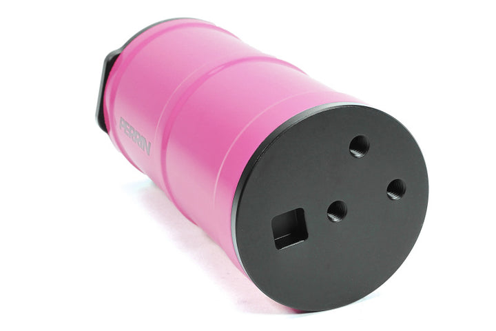 PERRIN 02-25 Subaru WRX / 04-21 STI / 13-25 BRZ/GR86/FRS/86 Coolant Overflow Tank - Hyper Pink - Bull Strap