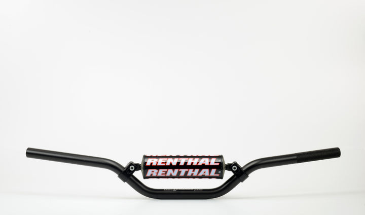 Renthal 12-19 KTM 50SX 7/8 in. Handlebar Mini - Black - Bull Strap