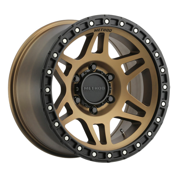 Method MR312 17x8.5 0mm Offset 6x5.5 106.25mm CB Method Bronze/Black Street Loc Wheel - Bull Strap