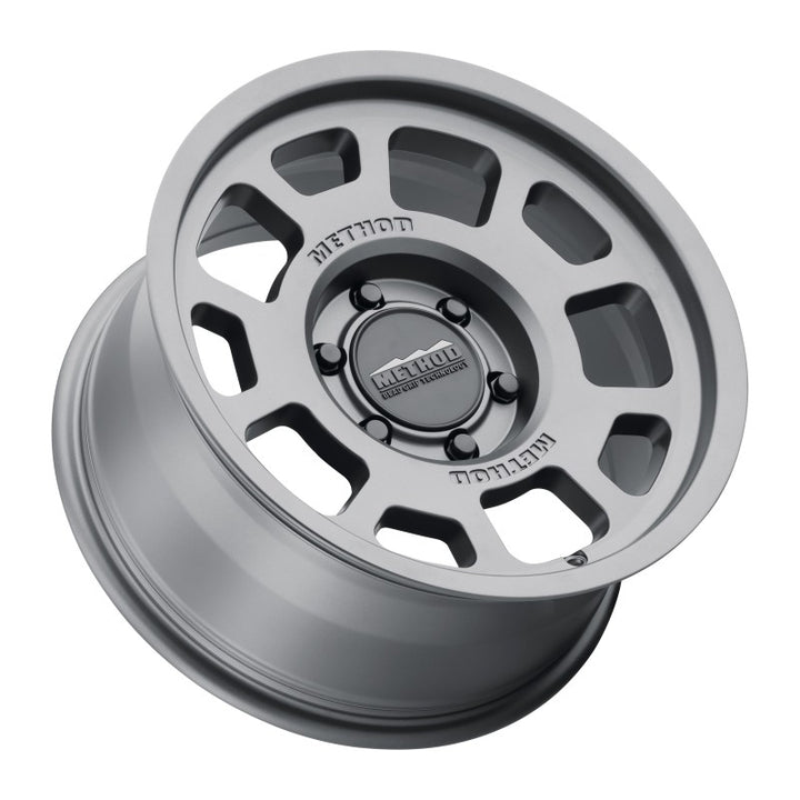 Method MR705 17x8.5 0mm Offset 6x5.5 106.25mm CB Titanium Wheel - Bull Strap