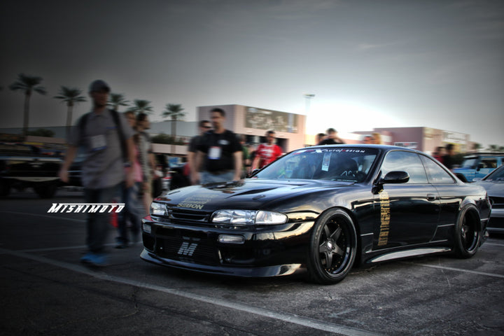 Mishimoto Universal Silver R Line Intercooler Overall Size: 31x12x4 Core Size: 24x12x4 Inlet / Outle - Bull Strap