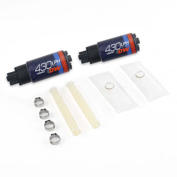 DeatschWerks 03-04 Ford Mustang Cobra DW430C 430lph Compact Fuel Pump - Bull Strap