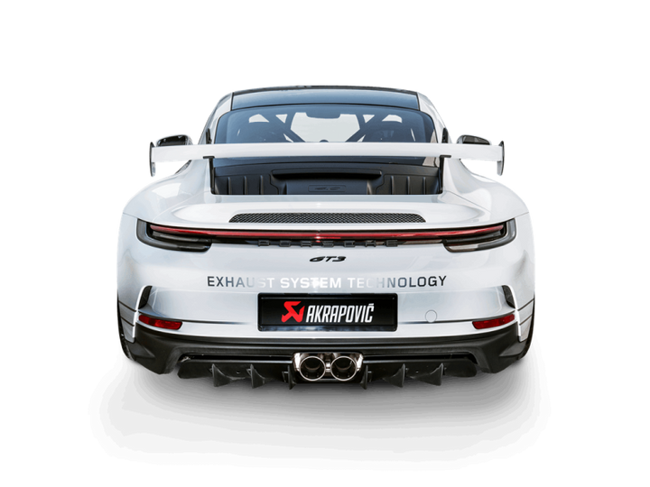 Akrapovic 21-22 Porsche 911 GT3/GT3 RS (992) Slip-On Race Line (Titanium) w/Titanium Tips - Bull Strap