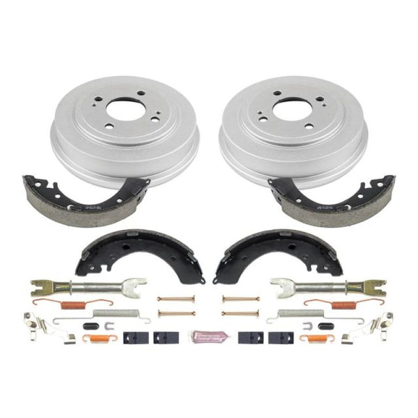 Power Stop 96-00 Honda Civic Coupe Rear Autospecialty Drum Kit - Bull Strap