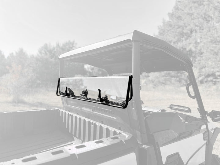 Seizmik 24+ Kawasaki Ridge Rach Rear Folding Windshield- UV - Bull Strap