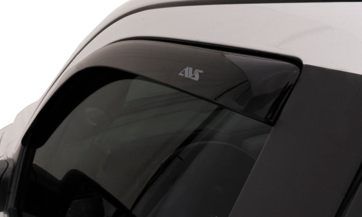 AVS 15-18 Kia Sedona Ventvisor In-Channel Front & Rear Window Deflectors 4pc - Smoke - Bull Strap