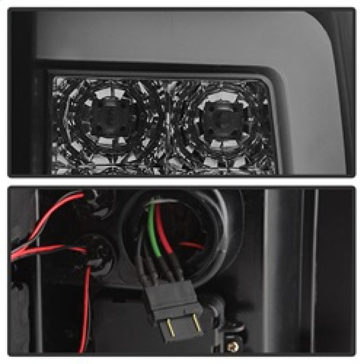 Spyder 07-13 Silverado (Will Not Work w/2010 921 Bulb)V3 Tail Lights Blk Smk ALT-YD-CS07V3-LBLED-BSM - Bull Strap