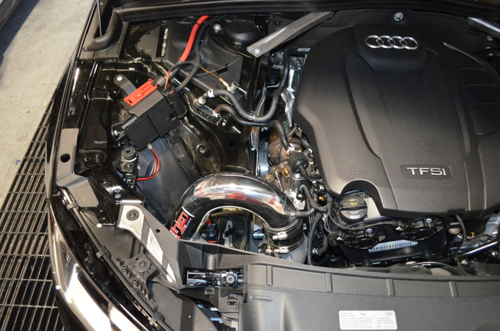 Injen 17-19 Audi A4 2.0T Black Cold Air Intake - Bull Strap