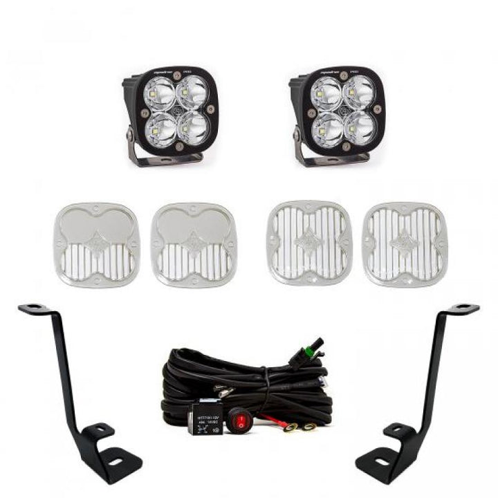 Baja Designs 2021+ Ford F150 A Pillar Kit Squadron Pro Spot - Bull Strap