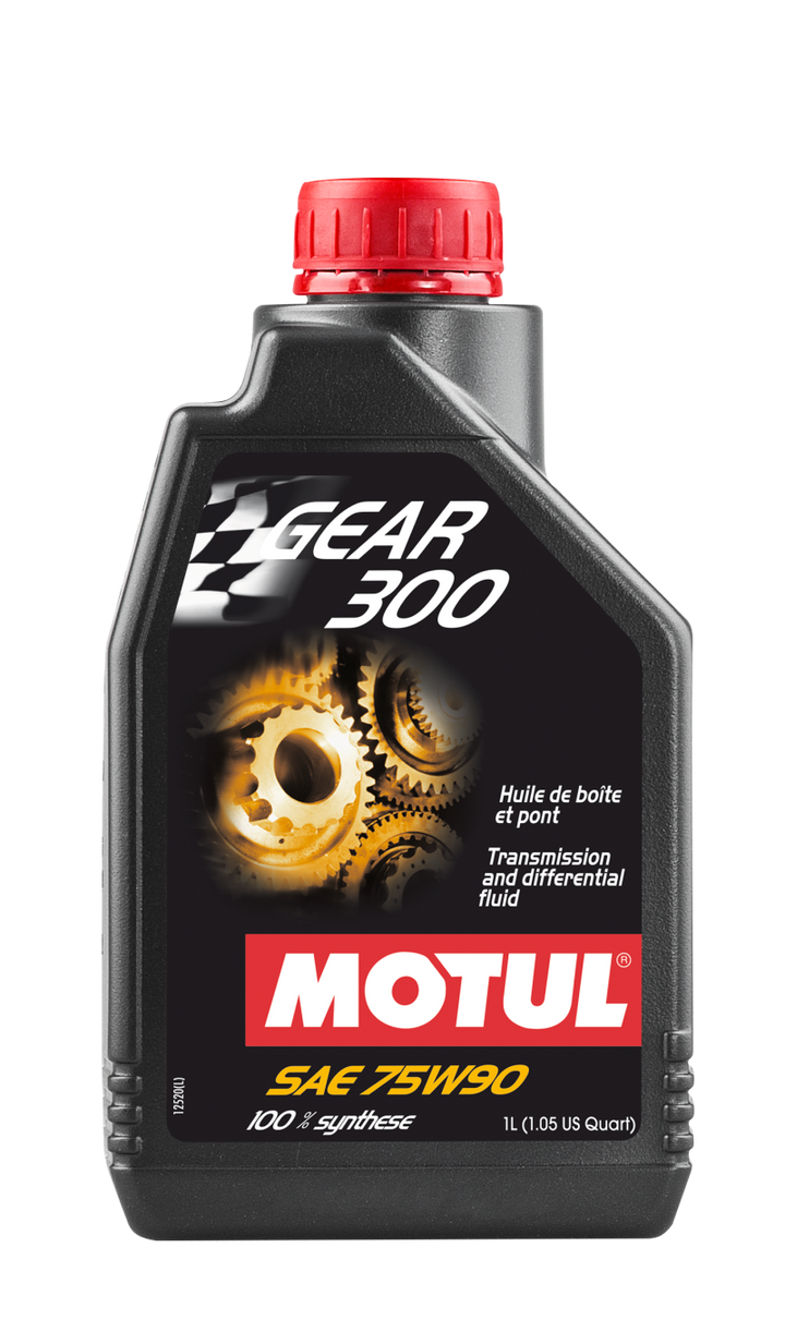 Motul 1L Transmission GEAR 300 75W90 - Synthetic Ester - Bull Strap