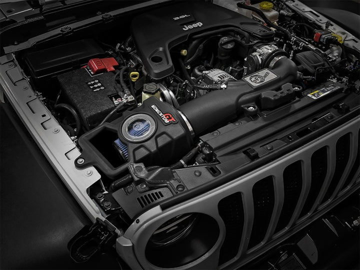 aFe Momentum GT Pro 5R Cold Air Intake System 2018+ Jeep Wrangler (JL) V6 3.6L - Bull Strap