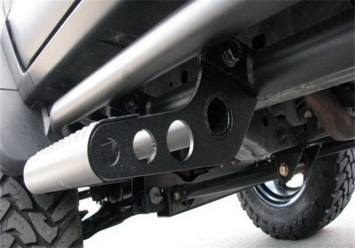 N-Fab RKR Step System 16-17 Toyota Tacoma Double Cab - Tex. Black - 1.75in - Bull Strap