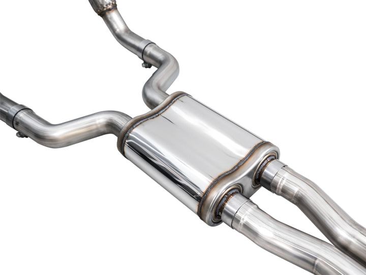 AWE Tuning 21-23 Audi C8 RS6/RS7 SwitchPath Cat-back Exhaust - Diamond Black Tips - Bull Strap