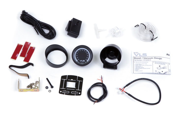 Revel VLS 52mm 30inHg-45PSI Digital OLED Boost Gauge - Bull Strap
