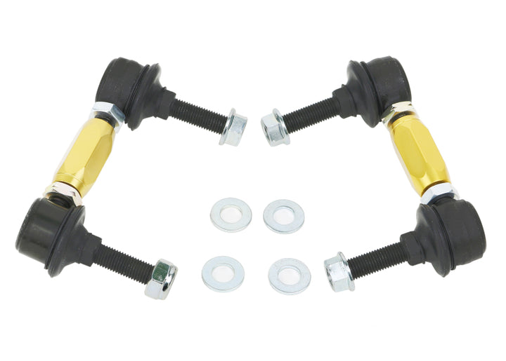 Whiteline Universal Swaybar Link Kit-Heavy Duty Adjustable Ball Joint - Bull Strap