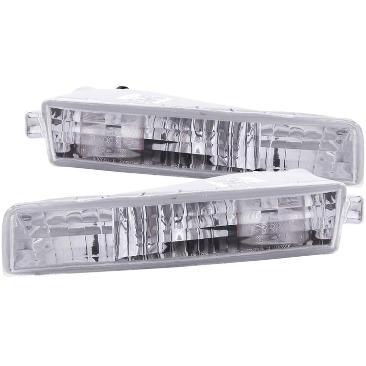 ANZO 1997-2001 Honda Prelude Euro Parking Lights Chrome - Bull Strap
