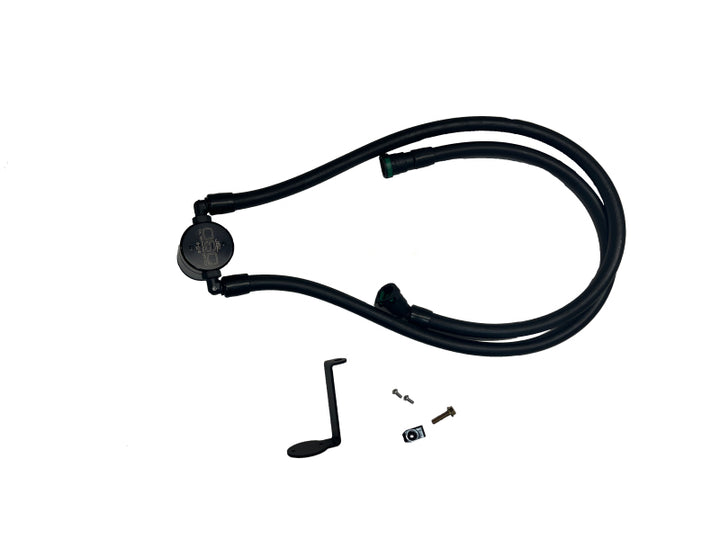 J&L 2025 Ford Explorer 2.3L EcoBoost 3.0 PVC Side Oil Separator - Black Anodized - Bull Strap
