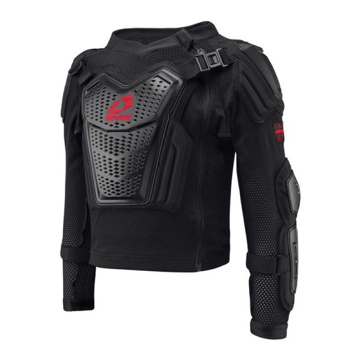 EVS Comp Suit Black/Red Youth - Large - Bull Strap