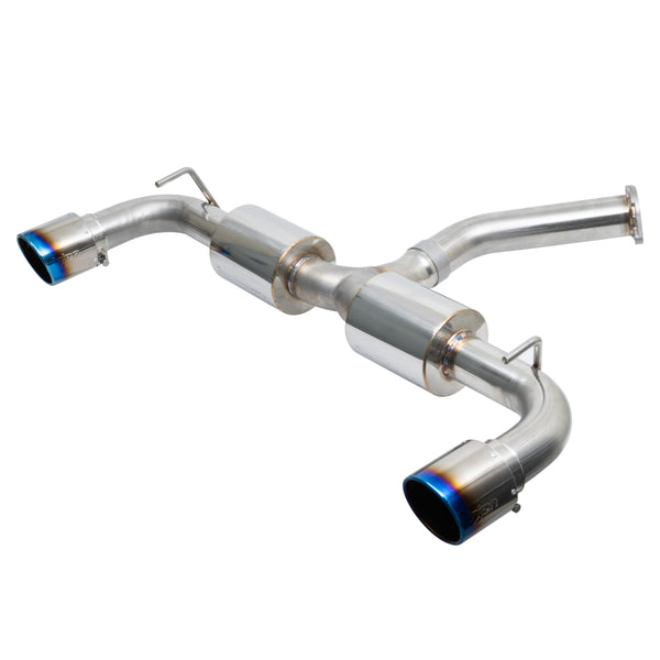 Injen 19-22 Hyundai Veloster N L4 2.0L Turbo Performance SS Axle Back Exhaust System - Burnt Ti Tips - Bull Strap