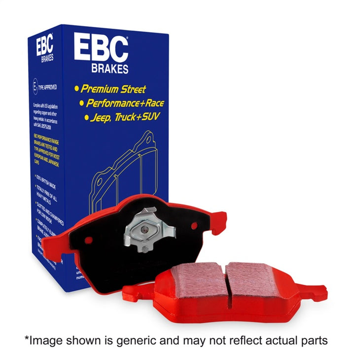 EBC 01-06 Lexus LS430 4.3 Redstuff Rear Brake Pads - Bull Strap