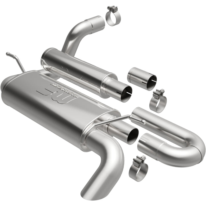 MagnaFlow 18-23 Jeep Wrangler JL 2.0L/3.6L Overland Series Axle-Back Exhaust - Bull Strap