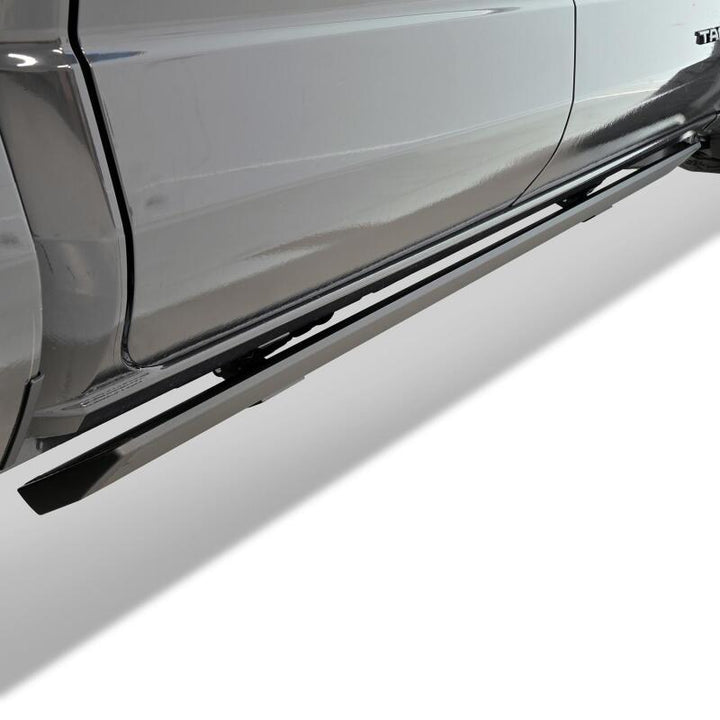 Westin 2024 Toyota Tacoma Double Cab Pro-E Electric Running Boards - Textured Black - Bull Strap