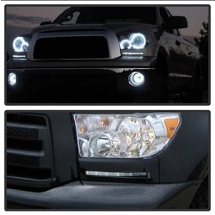 Spyder Toyota Tundra 07-13 Daytime LED Running Lights wo/switch Silver FL-DRL-TTU07-SIL - Bull Strap