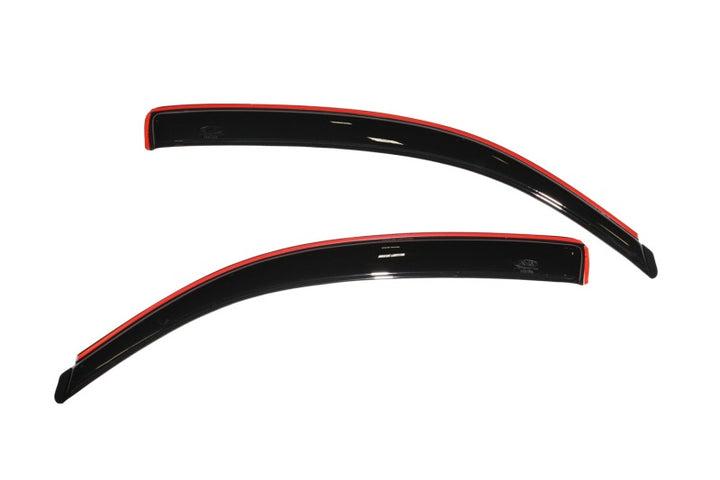 AVS 05-15 Toyota Tacoma Access Cab Ventvisor In-Channel Window Deflectors 2pc - Smoke - Bull Strap
