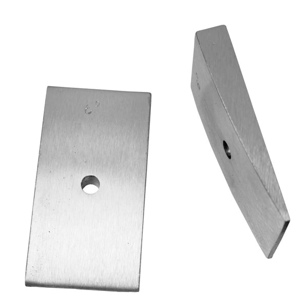 Omix 6 Degree Rear Leaf Spring Shims 2.5 Inch Wide - Bull Strap