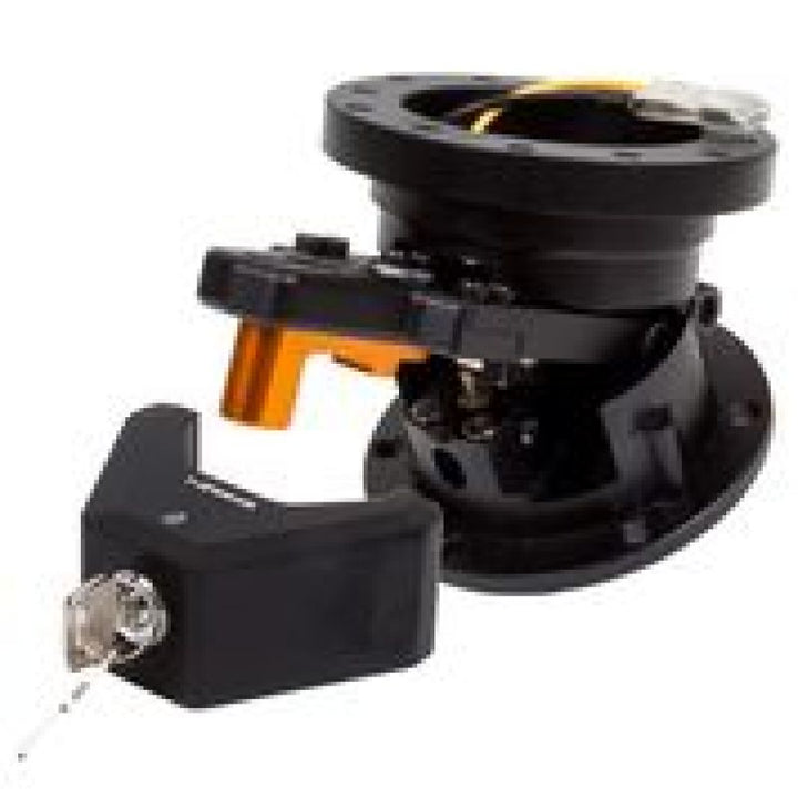 NRG Steering Wheel Quick Tilt System w/Lock - Silver - Bull Strap