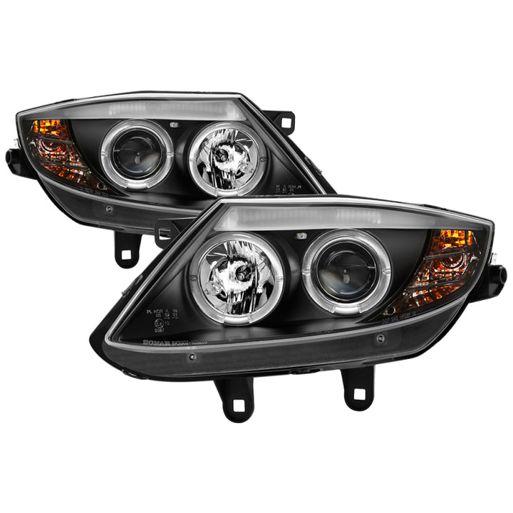 Spyder BMW Z4 03-08 Projector Headlights Halogen Model Only - LED Halo Black PRO-YD-BMWZ403-HL-BK - Bull Strap